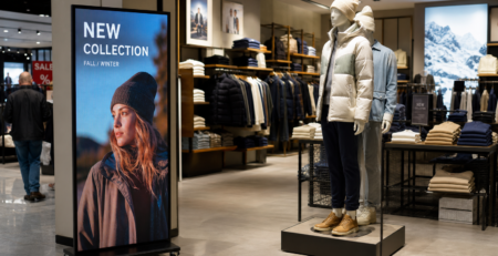 Dynamiczny in-store marketing: Ekran LED jako skuteczne narzędzie promocji konkretnych artykułów i marek premium.