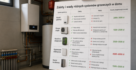 Zalety i wady różnych systemów grzewczych w domu