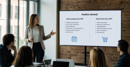 Kiedy wynająć ekran LED, a kiedy lepiej zainwestować w zakup?