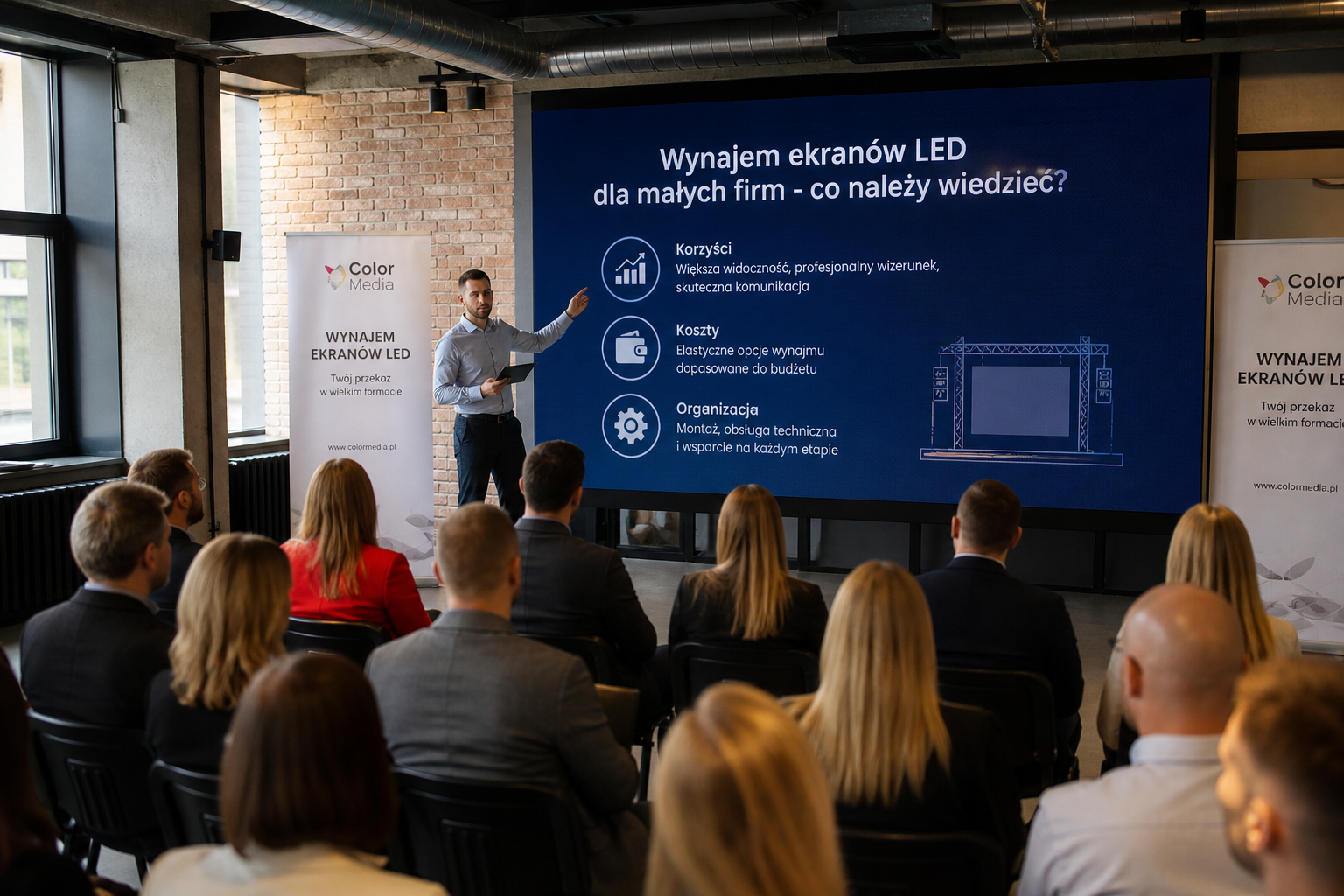 Wynajem ekranów LED dla małych firm - co należy wiedzieć?