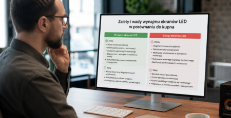 Zalety i wady wynajmu ekranów LED w porównaniu do kupna